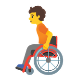 Person in Manual Wheelchair - Noto (Google)