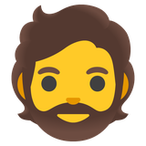 Bearded Person - Noto (Google)
