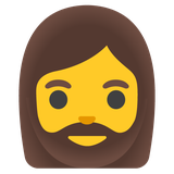 Woman: Beard - Noto (Google)