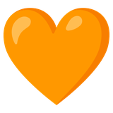 Orange Heart - Noto (Google)