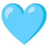 Light Blue Heart - Noto (Google)