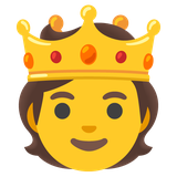 Person with Crown - Noto (Google)