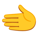 Palm Facing Left - Noto (Google)