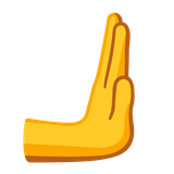 Right-Facing Palm - Noto (Google)