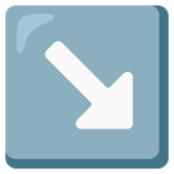 Down-Right Arrow - Noto (Google)
