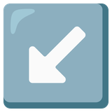 Down-Left Arrow - Noto (Google)