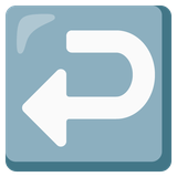Right Arrow Curving Left - Noto (Google)