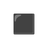 Black Medium Small Square - Noto (Google)