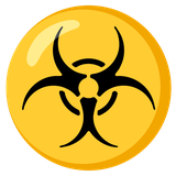 Biohazard Sign - Noto (Google)