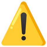 Warning Sign - Noto (Google)