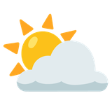 Sun Behind Cloud - Noto (Google)