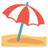 Umbrella on Ground - Noto (Google)