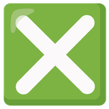 Cross Mark Button - Noto (Google)