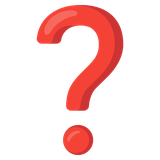 Question Mark Ornament - Noto (Google)