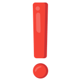 Heavy Exclamation Mark - Noto (Google)