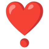 Heart Exclamation - Noto (Google)