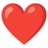 Red Heart - Noto (Google)