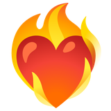 Heart on Fire - Noto (Google)
