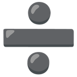 Division Sign - Noto (Google)