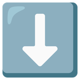Downwards Black Arrow - Noto (Google)