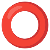 Hollow Red Circle - Noto (Google)