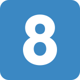 Keycap Digit Eight - Twemoji