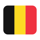 Flag: Belgium - Twemoji