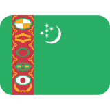 Flag: Turkmenistan - Twemoji