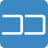 Square Katakana Koko - Twemoji