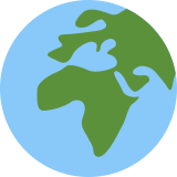 Globe Showing Europe-Africa - Twemoji