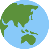 Globe Showing Asia-Australia - Twemoji