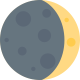 Waxing Crescent Moon - Twemoji