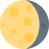 Waning Gibbous Moon - Twemoji