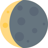 Waning Crescent Moon - Twemoji