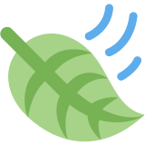 Leaf Fluttering in Wind - Twemoji