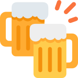 Clinking Beer Mugs - Twemoji