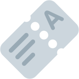 Ticket - Twemoji