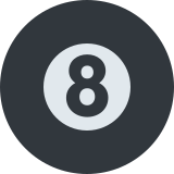 Billiards 8 Ball - Twemoji
