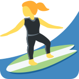 Woman Surfing - Twemoji