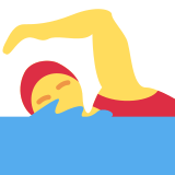 Woman Swimming - Twemoji