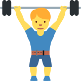 Man Weightlifting - Twemoji