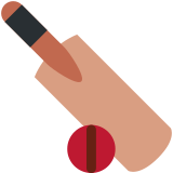 Cricket Bat and Ball - Twemoji