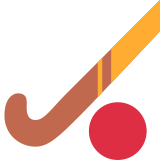 Field Hockey Stick and Ball - Twemoji