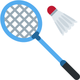 Badminton Racquet and Shuttlecock - Twemoji