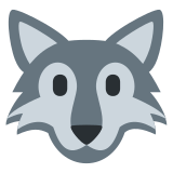 Wolf Face - Twemoji