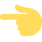 Backhand Index Pointing Left - Twemoji