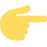 Backhand Index Pointing Right - Twemoji