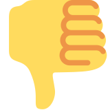Thumbs Down - Twemoji