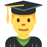 Man Student - Twemoji