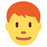 Man: Red Hair - Twemoji